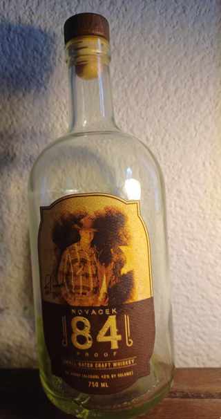 Old number 84 ( Jay Novacheck ) Empty Whiskey Bottle.