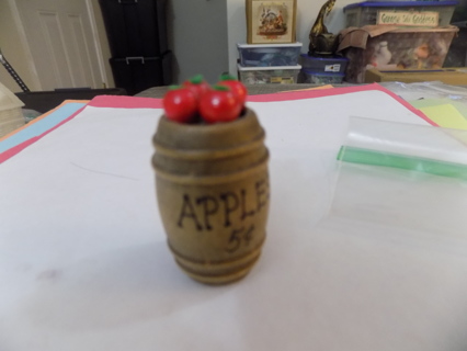 2 1/2 tal wooden vintage apple barrel