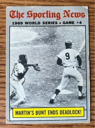 1970 the sporting news World Series card 