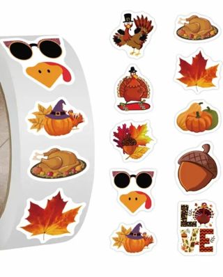 ✳️(10) 1" THANKSGIVING/FALL STICKERS!!✳️