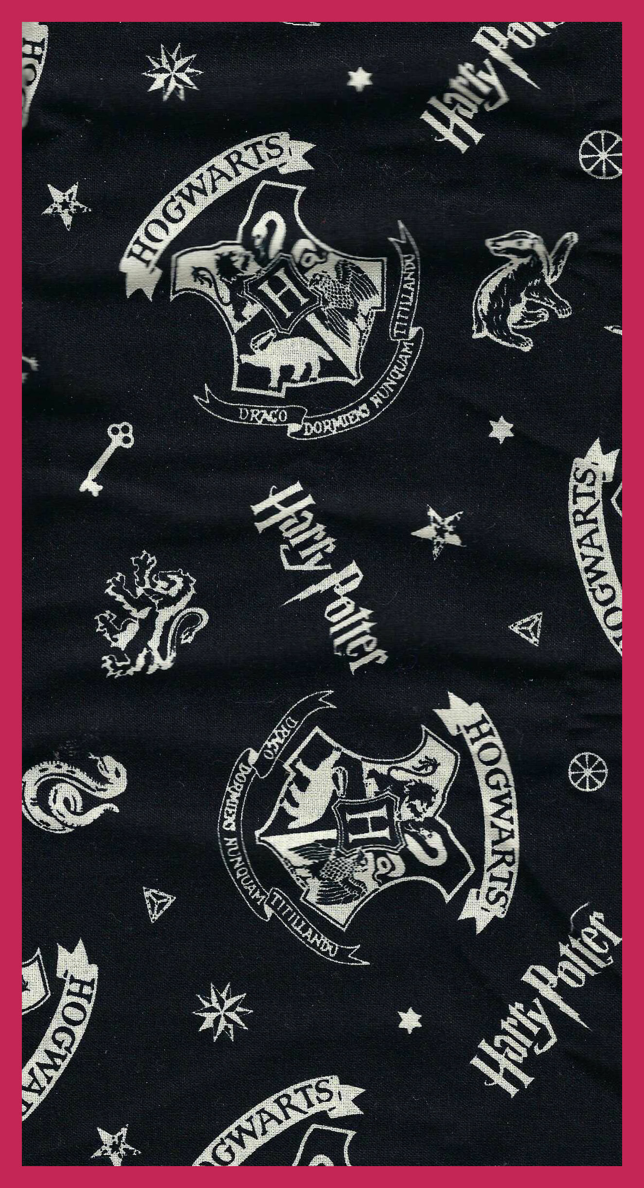 Free: Harry Potter HOGWARTS Cotton Quilting Fabric by Camelot, 44 wide, 1/4 Yard