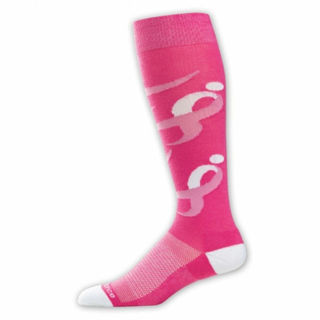 New Balance Komen Knee High Single Pair Folder Socks, Medium, Pink NEW WITH TAG
