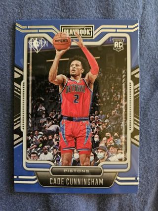 2021-22 Panini Chronicles Playbook Rookie Cade Cunningham