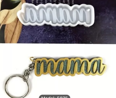 “mama” keychain mold 