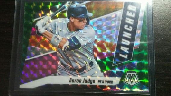 2021 PANINI MOSAIC PRIZM LAUNCHED AARON JUDGE NEW YORK YANKEES BASEBALL CARD# L2