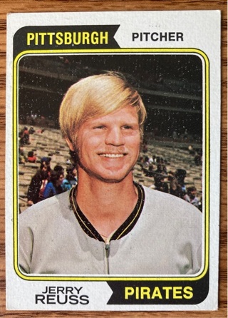 1974 Topps Jerry Reuss baseball card 