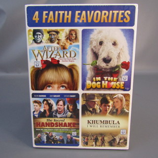 4 Faith Favorites DVD NEW After the Wizard In the Dog House The Secret Handshake Khumbula 