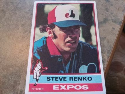 1976 TOPPS STEVE RENKO MONTREAL EXPOS BASEBALL CARD# 264