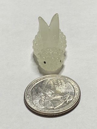 BUNNY/RABBIT~#9~WHITE~1 BUNNY ONLY~SET 2~GLOW IN THE DARK~FREE SHIPPING!