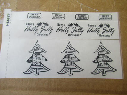 RUB-ON TRANSFERS.   NEW!   HOLIDAY Themed