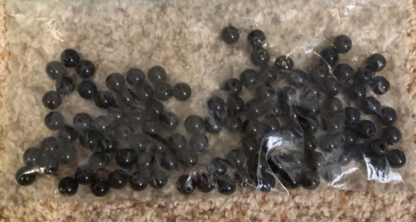 Black Glass Beads