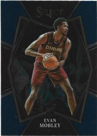 2021-22 SELECT EVAN MOBLEY BLUE ROOKIE CARD