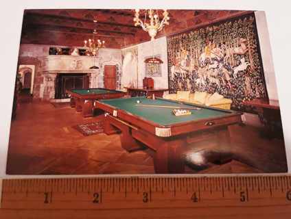 Hearst Castle, Billiards Room Postcard (blank, unused)