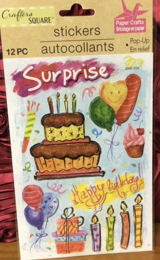 Birthday Stickers (12 pieces)
