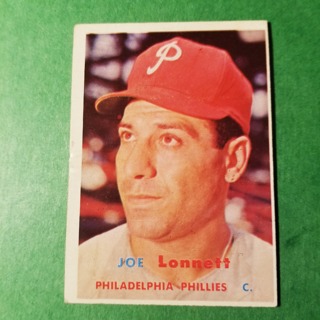 1957 - TOPPS BASEBALL CARD NO. 241 - JOE LONNETT - PHILLIES