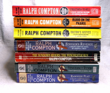 7 Western books by Ralph Compton. 