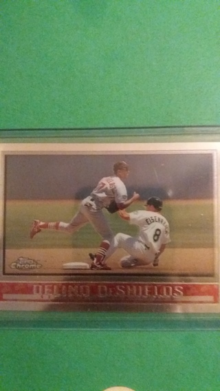 delino de shields baseball card free shipping