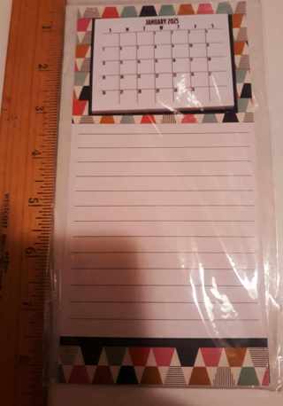 2025 Calendar - Magnetic Memo Holder