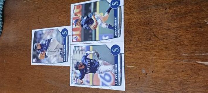 2023 Seattle Mariners 3 Card Lot