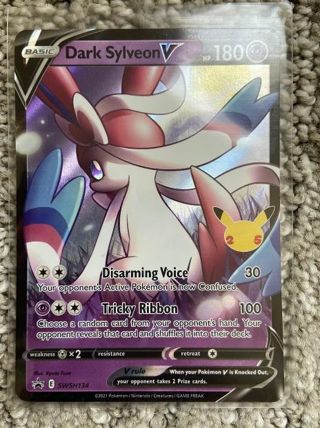 Nm Ultra Rare dark Sylveon V Pokemon card TCG SWSH