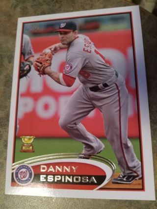 2012 TOPPS DANNY ESPINOSA WASHINGTON NATIONALS BASEBALL CARD# 359