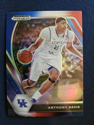 2021 Panini Prizm Draft Picks R/W/B Prizm Anthony Davis