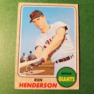 1968 - TOPPS BASEBALL CARD NO. 309 - KEN HENDERSON - GIANTS