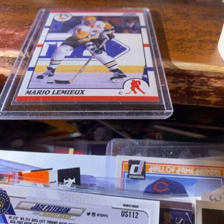 1990 score Mario lemieux hockey card 