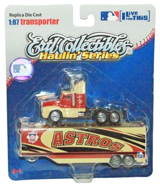 Houston Astros Haulin Series 1:87 Diecast Toy - MLB Baseball Truck Vehicle 2007