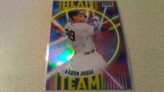 2022 TOPPS STADIUM CLUB CHROME BEAM TEAM AARON JUDGE BASEBALL CARD# BT-12