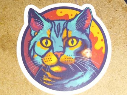 Cat Cute new nice vinyl lab top sticker no refunds regular mail high quality!