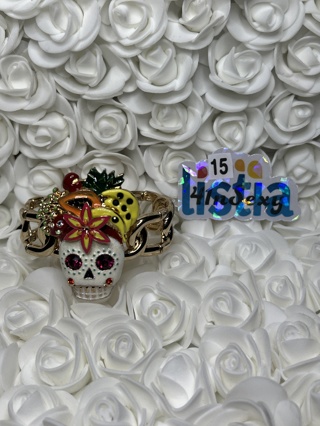 NWOT Betsey Johnson Rio Sugar Skull Bracelet