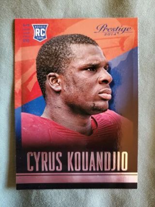 2014 Panini Prestige Rookie Cyrus Kouandjio