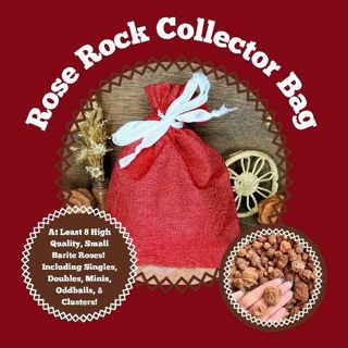 Rose Rock Collector Bag - Barite Rose Assortment