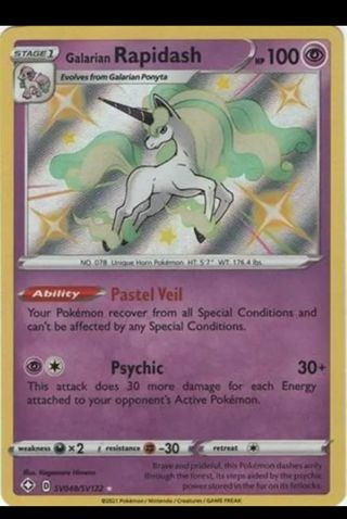 NM Secret Rare SV Baby Shiny Galarian Rapidssh Shining Fates Pokemon card TCG SWSH