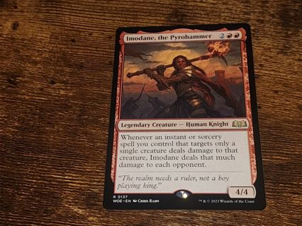 Magic the gathering mtg Imodane the Pyrohammer rare card Wilds of Eldraine