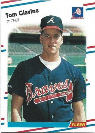 1988 FLEER TOM GLAVINE CARD