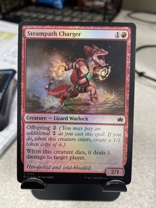 Steampath Charger *FOIL Common* Magic MtG x1 Bloomburrow