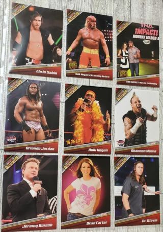 9 TNA Wrestling Cards