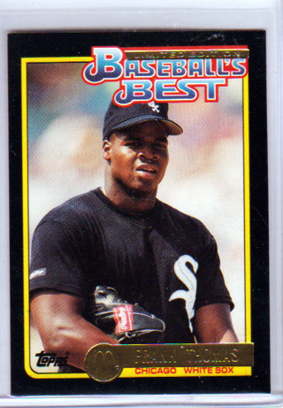 Frank Thomas, 1992 Topps McDonald's Baseball's Best Card #25, Chicago White Sox,(L6)