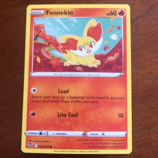 Pokemon trading card - Fennekin