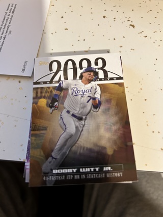 2024 topps 2023 greatest hits bobby witt jr