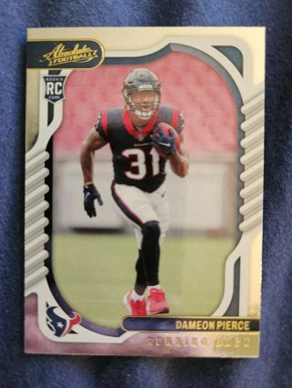 2022 Panini Absolute Yellow Rookie Dameon Pierce