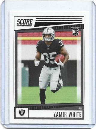 2022 SCORE ZAMIR WHITE ROOKIE CARD