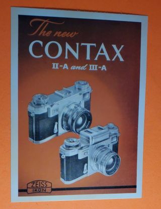 Contax Camera Postcard