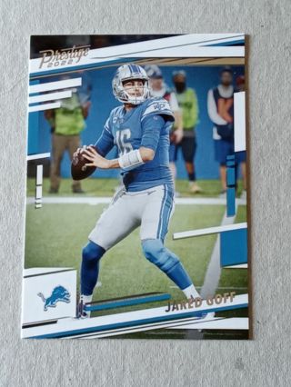 Two Detroit Lions Goff & Mitchell Football Cards