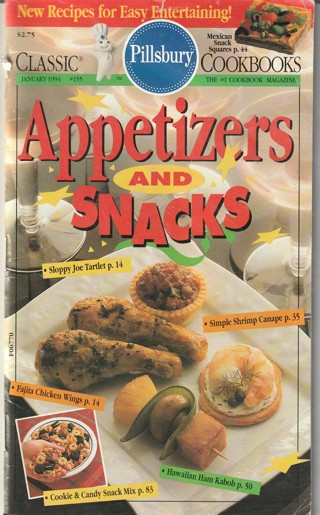 Soft Covered Recipe Book: Pillsbury: Appetizers & Snacks