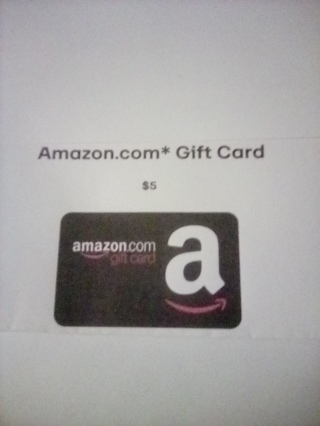 Amazon e-gift card for $5.00