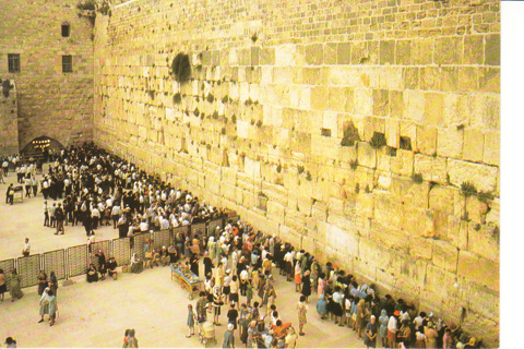 Vintage Postcard Western Wall, Jerusalem, Israel