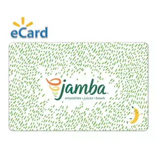 Jamba Juice Smoothies Bowls $5 ecard gift card
